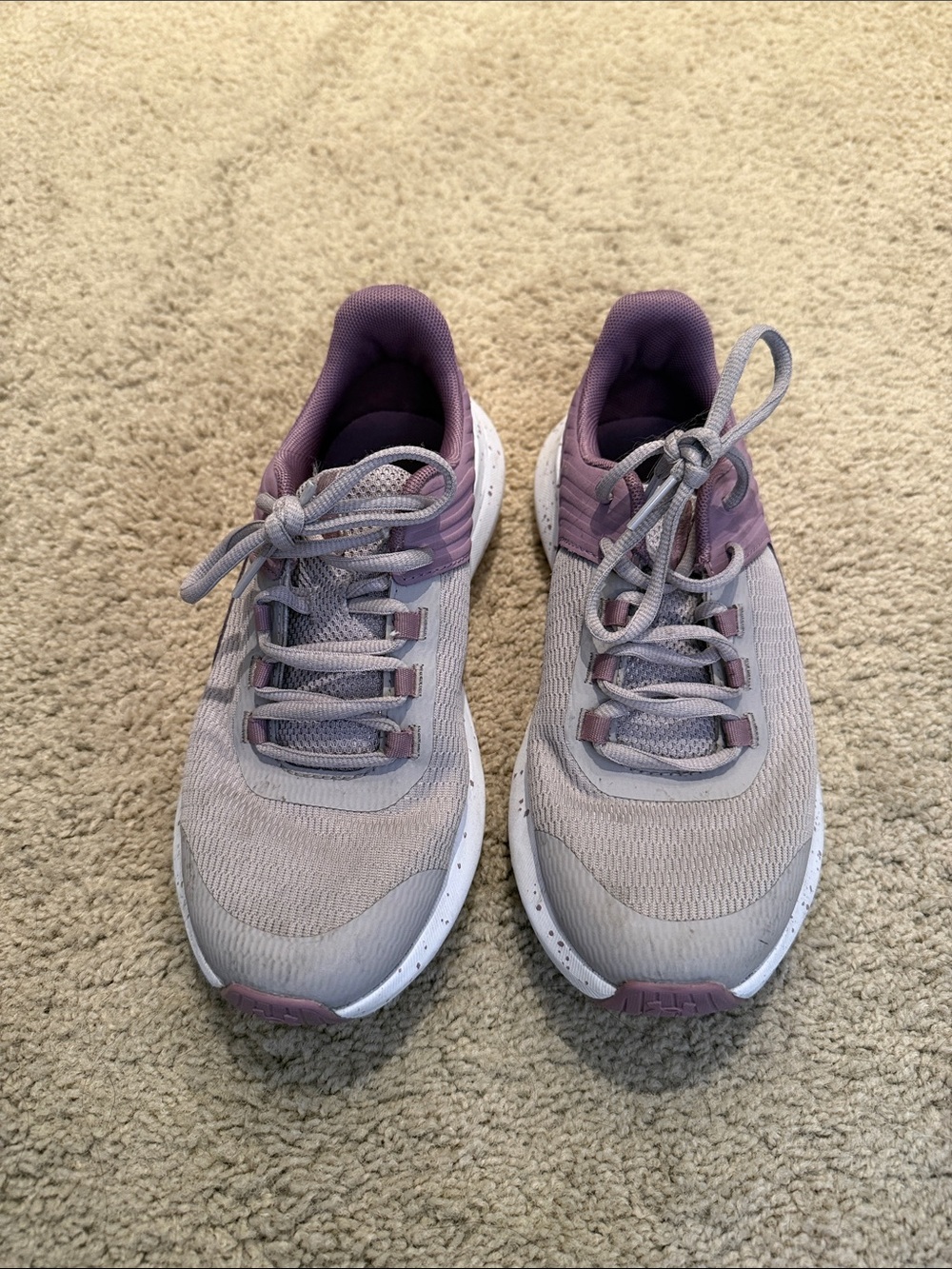 Under Armour Women's Lavender and Purple Athletic Sneakers